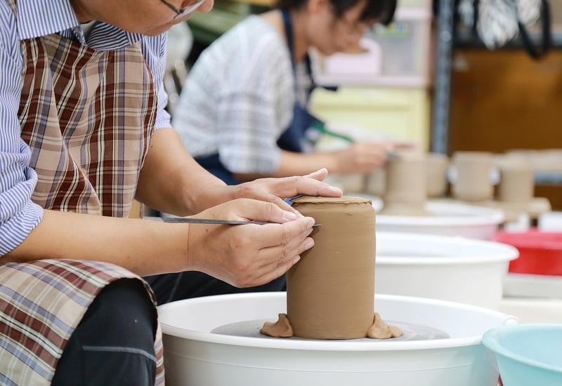 Hand-Painted Ceramic Planters